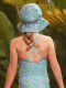 Sombrero Con Cinta De Florecitas Gris