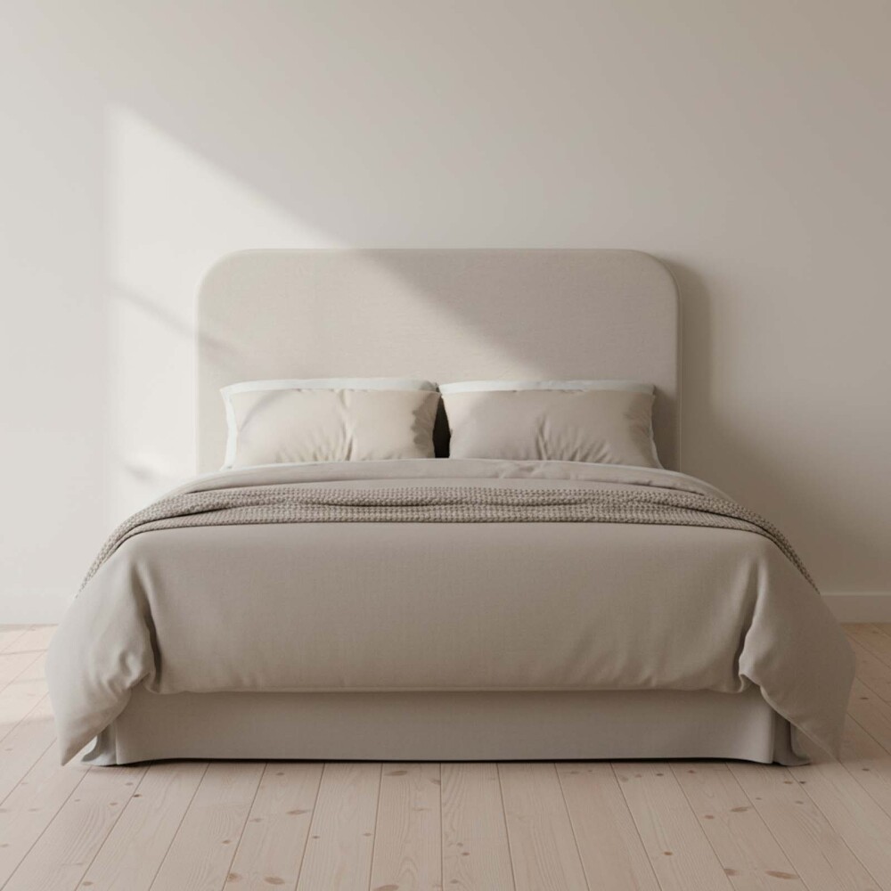 RESPALDO CON FUNDA 2 PLAZAS TELA NATURAL-BEIGE MELISSA