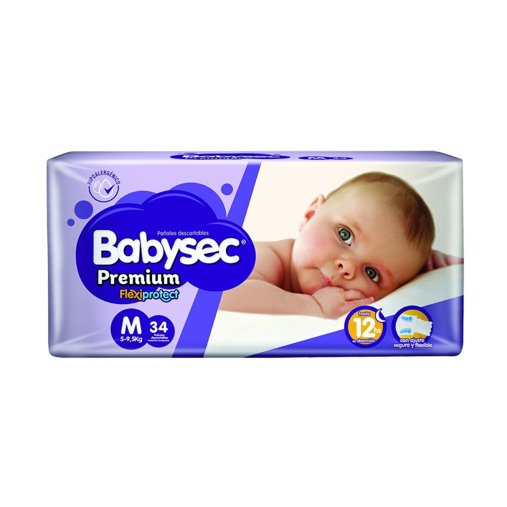 BABYSEC PREMIUM HIPER MEDIANO PAQ. X 34 única