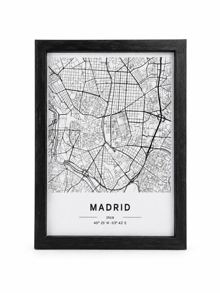 CUADRO MADRID NEGRO