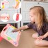 Pizarra Magica Magnetica Mesa Dibujo Infantil Niños Accesor. Variante Color Rosa