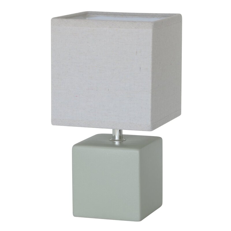 LAMPARA DE MESA CERAMICA D15x30CM GRIS LAMPARA DE MESA CERAMICA D15x30CM GRIS