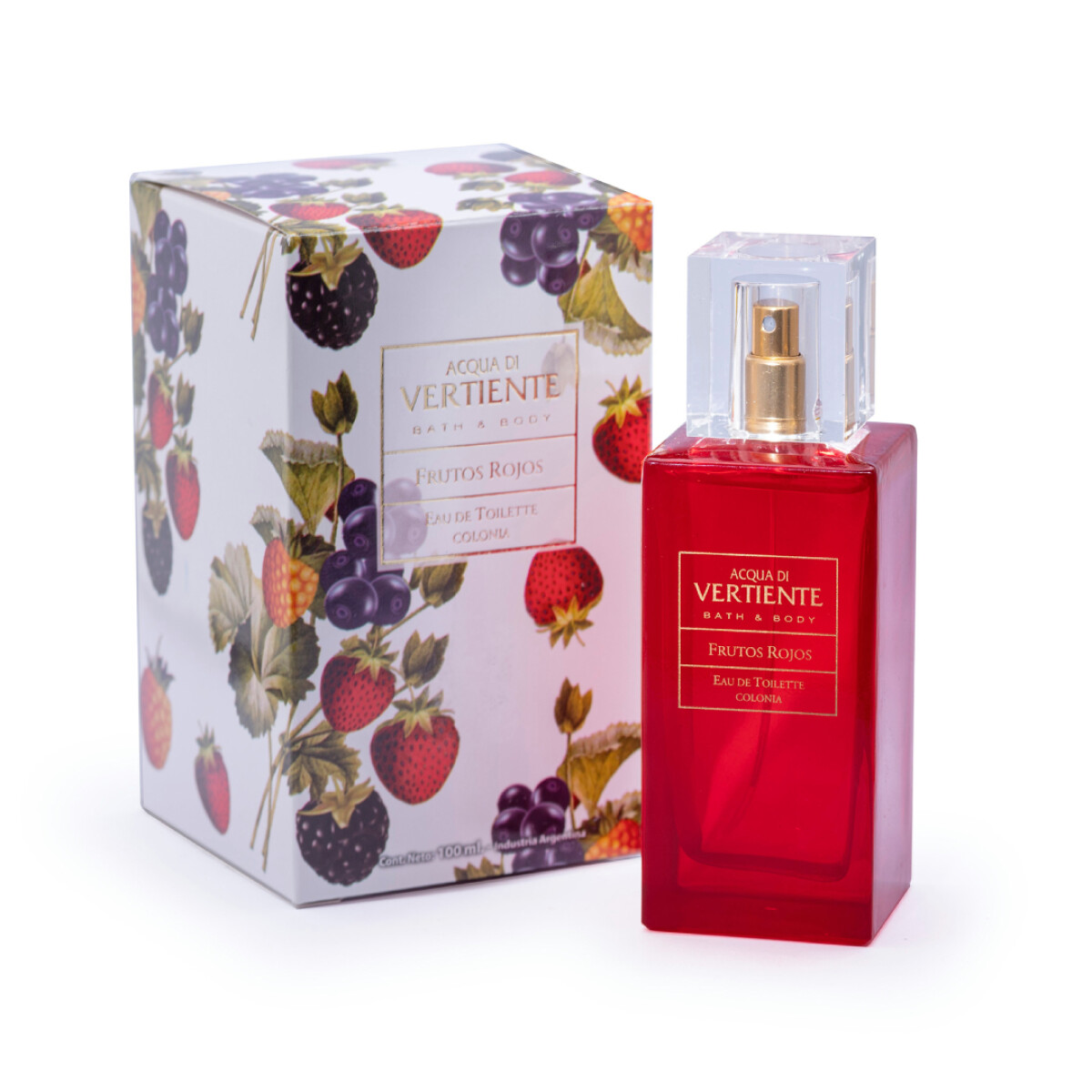 Colonia Femenina Acqua Di Vertiente Frutos Rojos EDT - 100 ml 