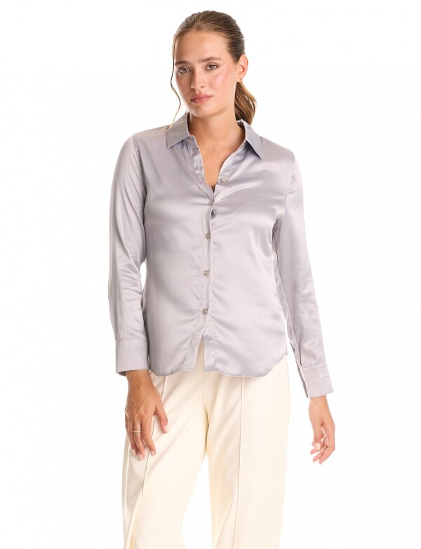 Camisa Saten GRIS