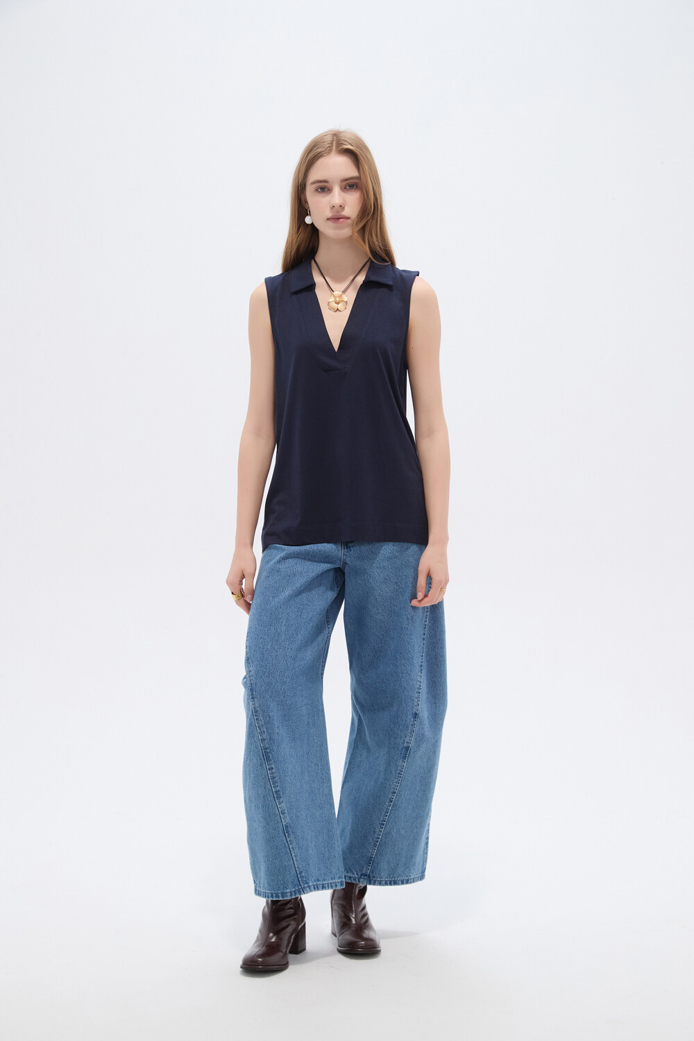Musculosa Bek Azul Marino