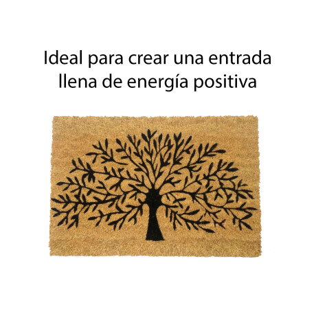 Alfombra Puerta Entrada Felpudo Coco Goma 40X60 Arbol