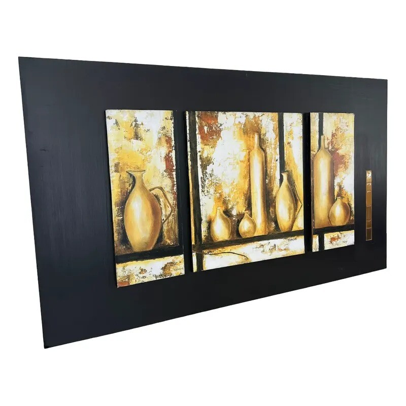 Cuadro marco de madera con 3 laminas - PRODUCTO CON DETALLES Cuadro marco de madera con 3 laminas - PRODUCTO CON DETALLES