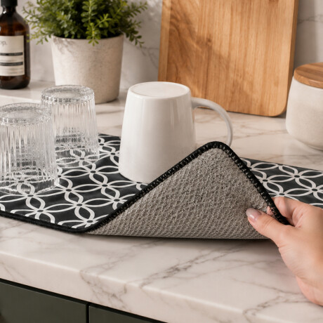 Escurridor mat microfibra Negro