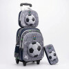 Mochila con carrito, lonchera y cartuchera. Pelota 3d