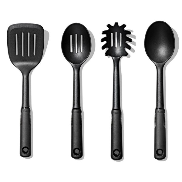Juego 4 Piezas Utensilios Nylon Negro Oxo Juego 4 Piezas Utensilios Nylon Negro Oxo
