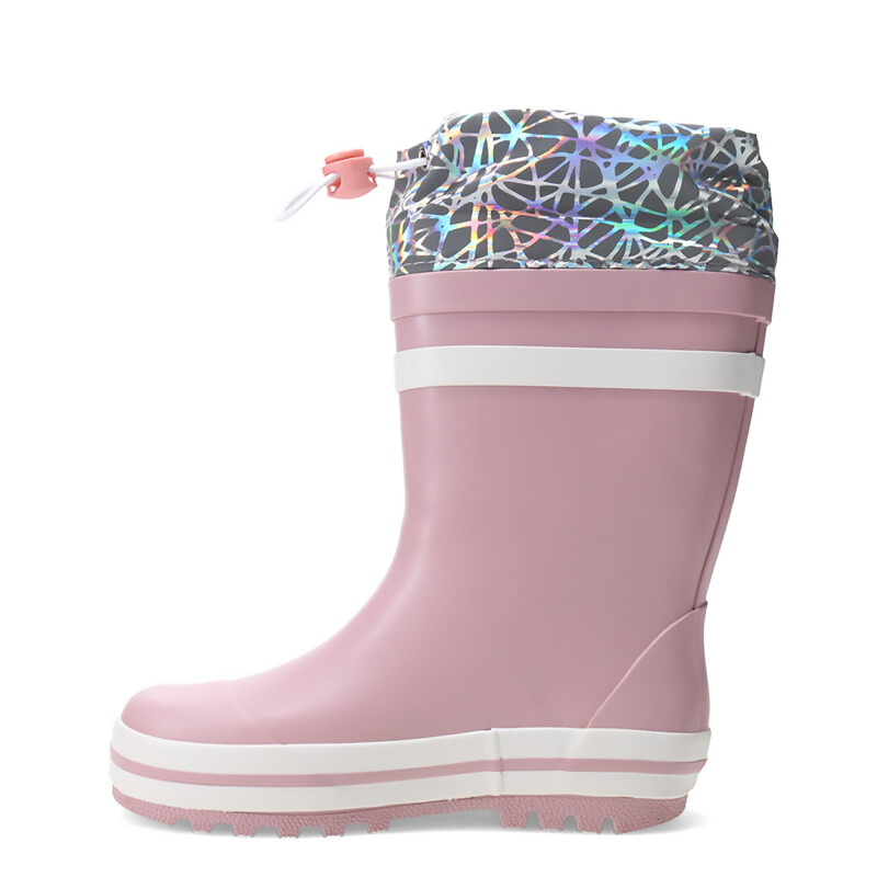 Botas Infantiles Croco Kids MILDEN con puño de nylon Rosado