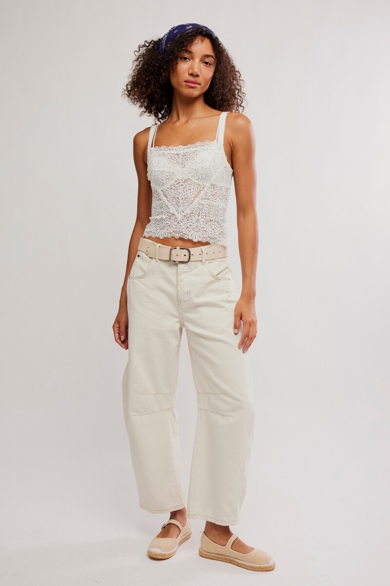 MUSCULOSA ENCAJE LOVE AND LACE Marfil
