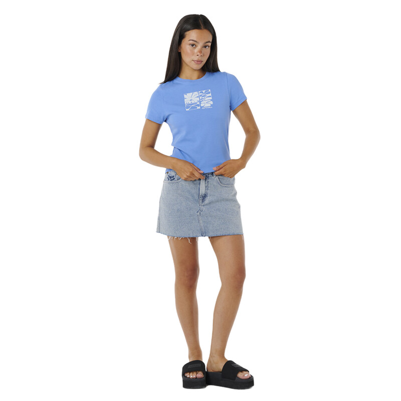Remera Rip Curl Oceanic Fitted Tee - Azul Remera Rip Curl Oceanic Fitted Tee - Azul