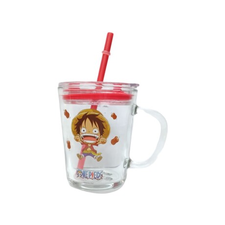 Vaso de vidrio One piece 400ml Luffy