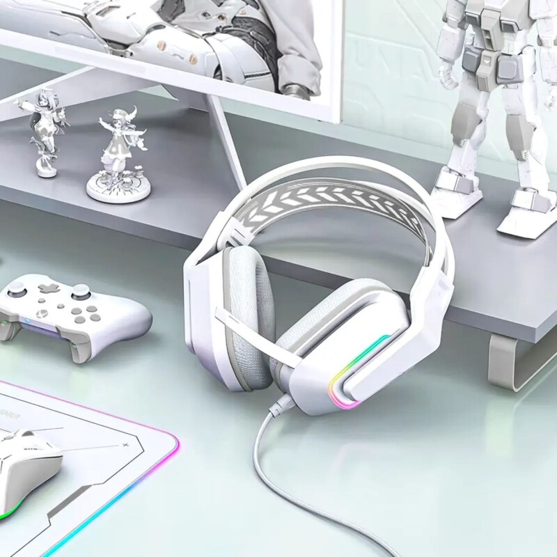 Auriculares Gamer Xtrike Me Rgb Modelo Gh-712 USB Blanco