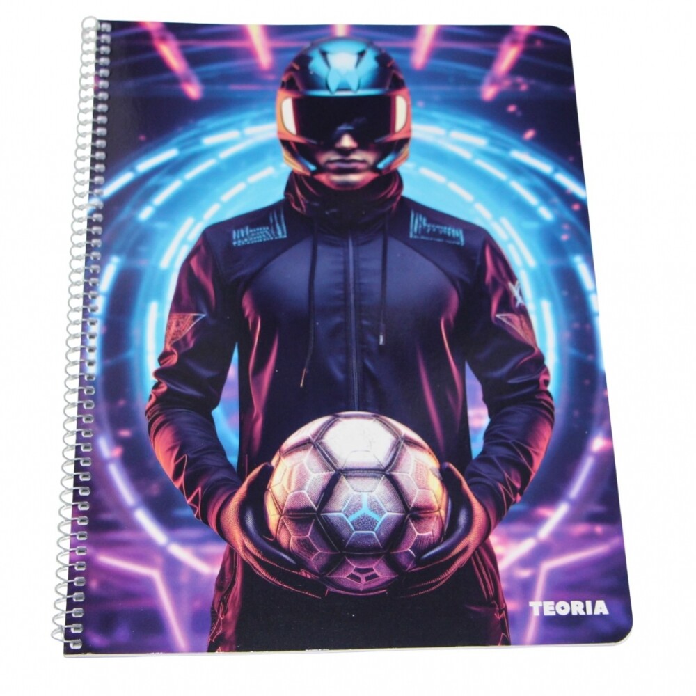 CUADERNOLA TEORIA 70 HOJAS RAYADA TAPA PELOTA FUTURO