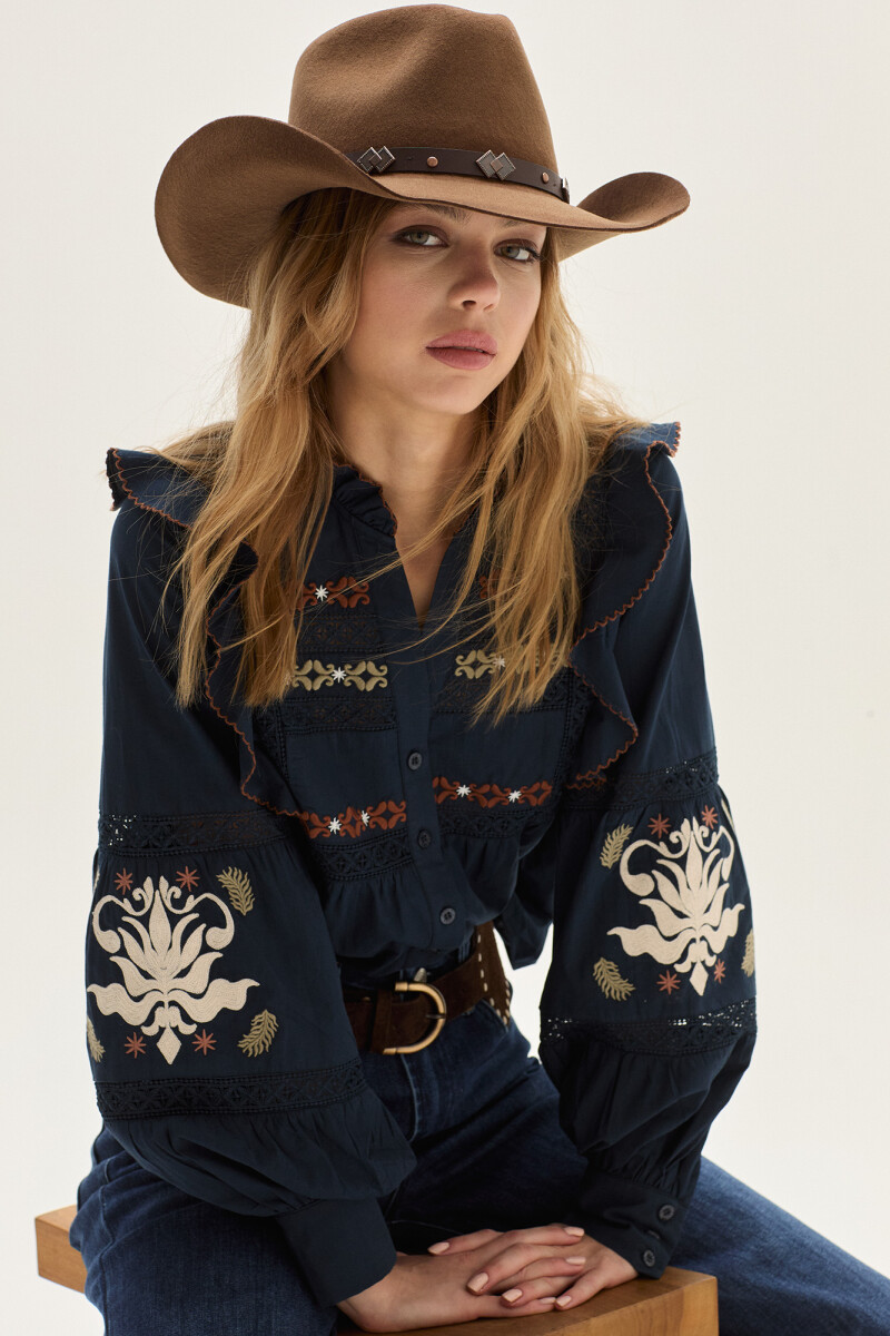 Blusa Noctis - Azul Marino 