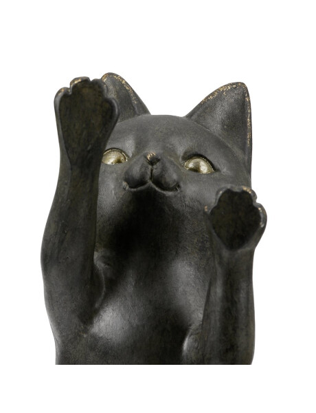 SUJETALIBROS DE GATO DE RESINA 13x8x19CM NEGRO SUJETALIBROS DE GATO DE RESINA 13x8x19CM NEGRO