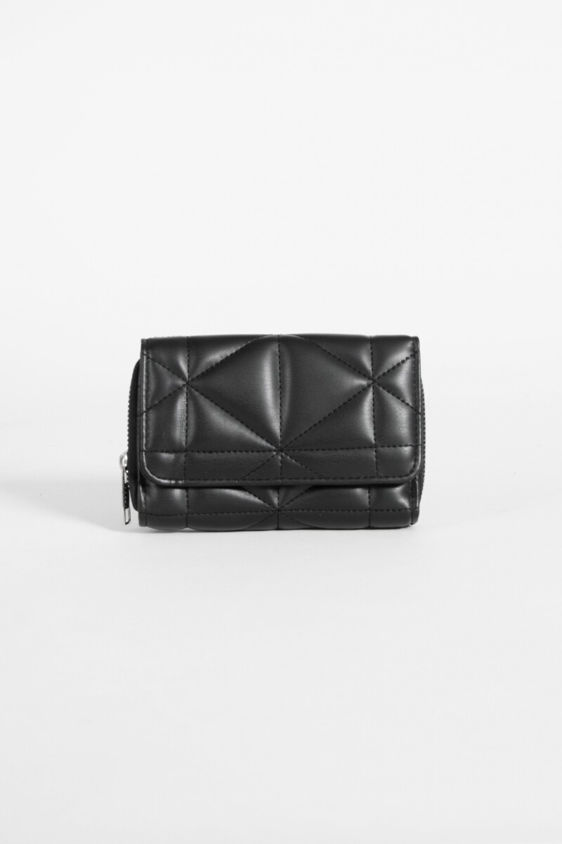 Billetera pespunte negro