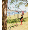 Ninja Line Cuerda de lujo Slackers 15 m con 9 obstáculos colgantes Ninja Line Cuerda de lujo Slackers 15 m con 9 obstáculos colgantes