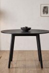 Mesa redonda Ø110 cm – Madera Negra. Mesa redonda Ø110 cm – Madera Negra.