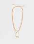 Collares Cortos De inicial Collar Corto De Inicial "c" - Dorado