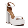 Sandalia Plataforma Mujer Vizzano Taco Alto Blanco
