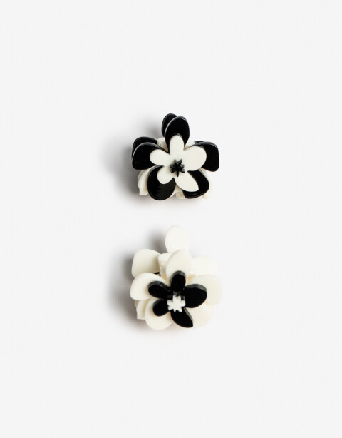 Broches Sets Flores Set De Broches Flor - Combinacion Bicolor
