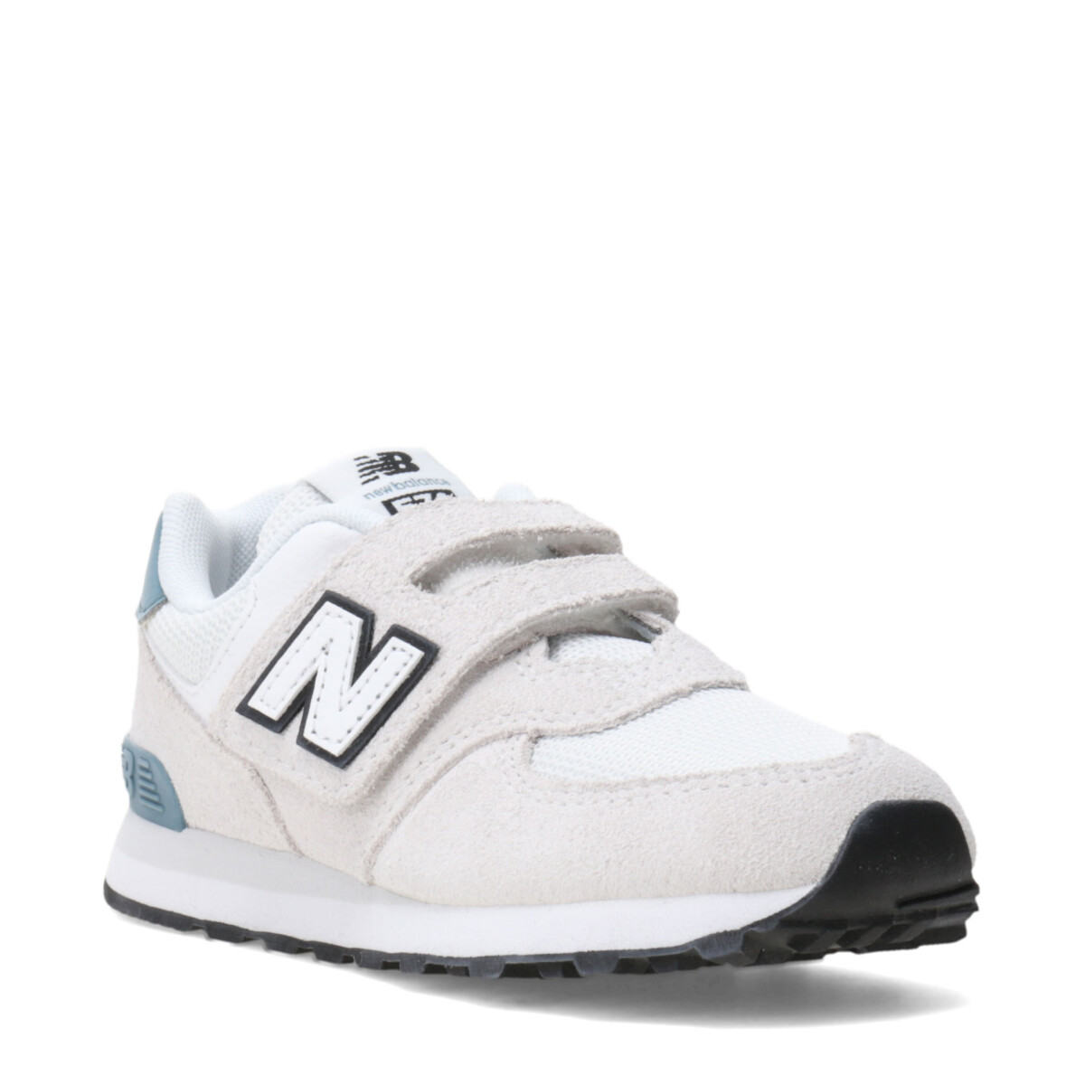 Championes de Niños New Balance P574 Velcro - Gris - Blanco 