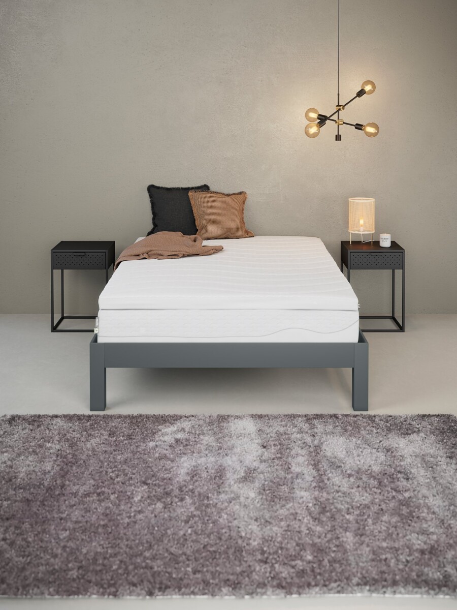 Colchón top GULEN WELLPUR 140x200 GOLD blanco 