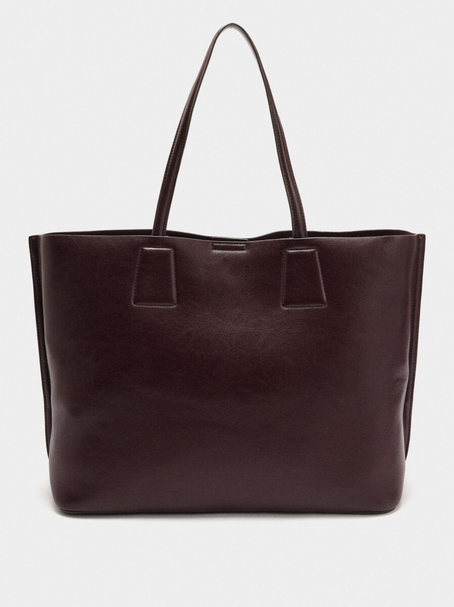 Bolso Para Portátil Lisa Hasta 15" - burdeos 