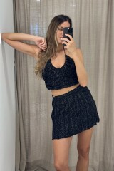 Mini Campana Negro/Plateado