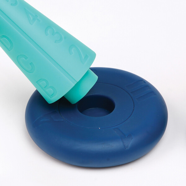 Juego Apilable Prámide Anillos Didáctico Para Niños Ludi Color Verde