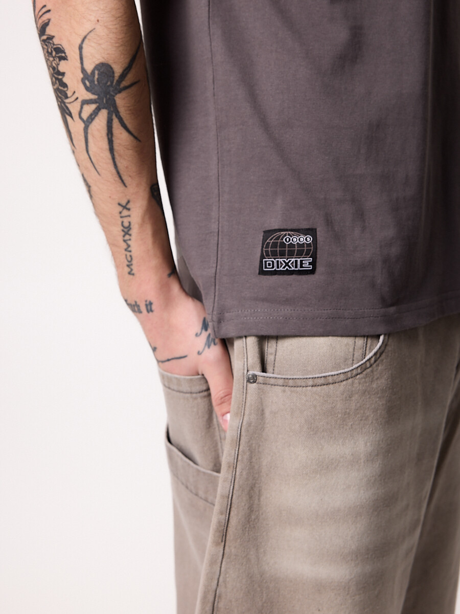 T-SHIRT M/C LAMBRE S27 DIXIE Gris Piedra