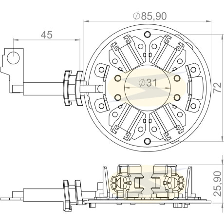 PORTA CARBONES - BOSCH FORD 250 IVECO REN.TRAFIC 6.1X22X15.5 12V UNIFAP PORTA CARBONES - BOSCH FORD 250 IVECO REN.TRAFIC 6.1X22X15.5 12V UNIFAP