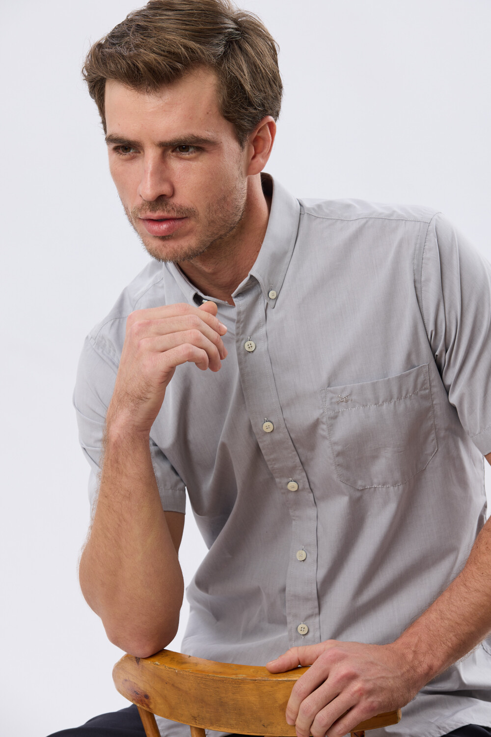 CAMISA LISA SPORT Gris