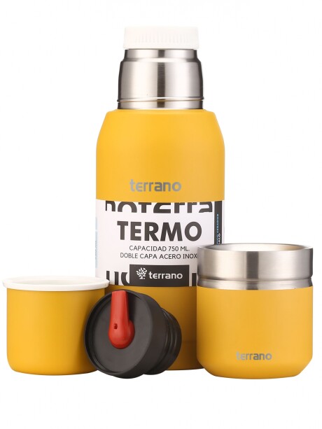 Set Acero 750ml / Mate Folkie Mostaza