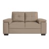 Sofa Luares 2 Cuerpos Pu Taupe Sofa Luares 2 Cuerpos Pu Taupe