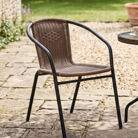 SILLA SIMIL RATAN SC-037 NEGRO ROBLES Silla Simil Ratan Sc-037 Negro Robles