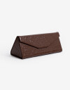 Estuches Anteojos Liso Estuche Plegable Crocco - Marron Chocolate