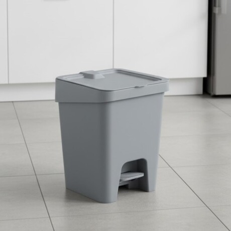 Papelera con pedal 15L GRIS