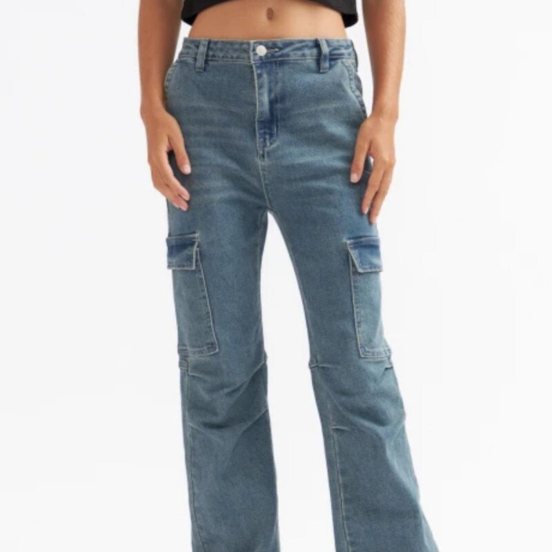 Jean Cargo Oxford Ramada N+ Azul Medio