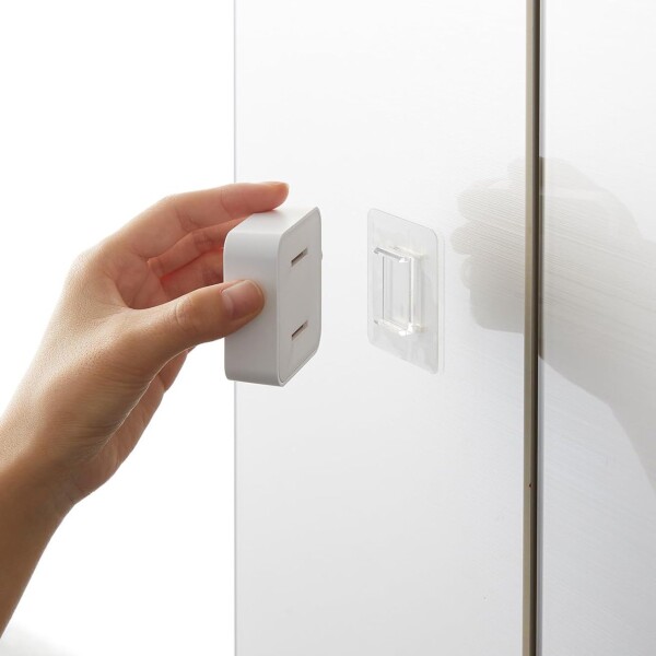 Soporte Toalla Toallero Pared Baño Cocina Cubo Adhesivo Ax ® Variante Color Blanco