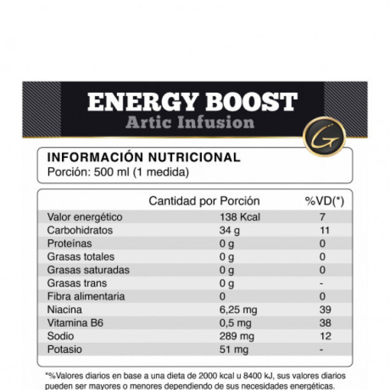 Energy Boost Artic Infusion Gold Nutrition 1 Lb. Energy Boost Artic Infusion Gold Nutrition 1 Lb.