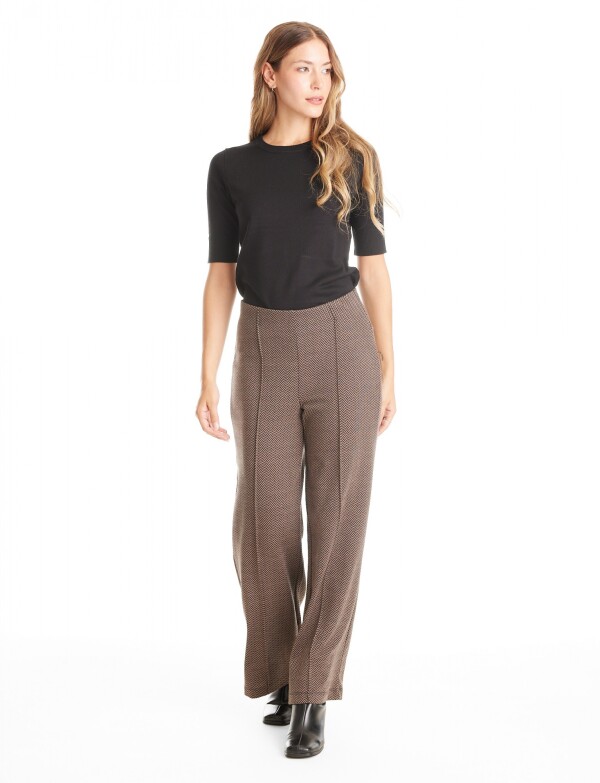 Pantalon Wide Leg Gales TOSTADO/MULTI