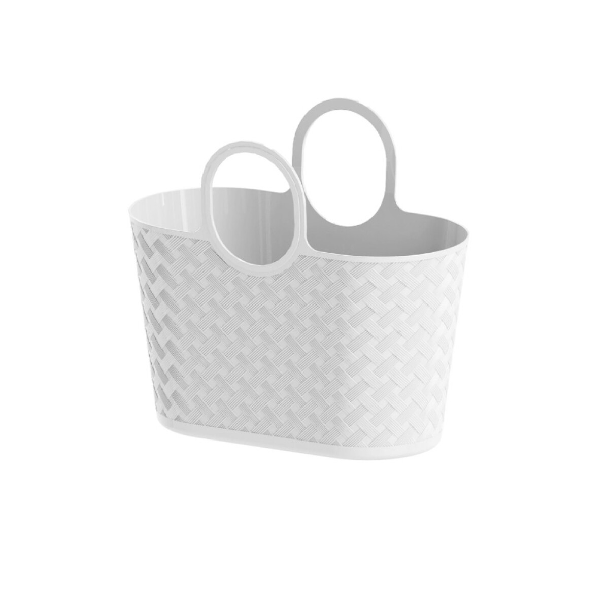 BOLSO RATTAN 25 LTS. 49X26X43CM. BLANCO 