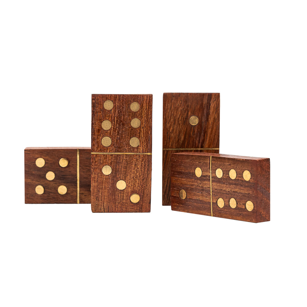 DOMINÓ TAPA DE MADERA MARRÓN MADERA 3647