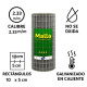 Tejido Malla Electrosoldada Galvanizada 2.33mm 1.50 X 25 Mts Gris