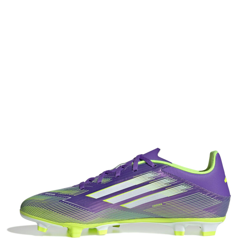 Championes de Hombre Adidas Futbol 11 F50 Club FG/MG Púrpura - Blanco - Amarillo Limon