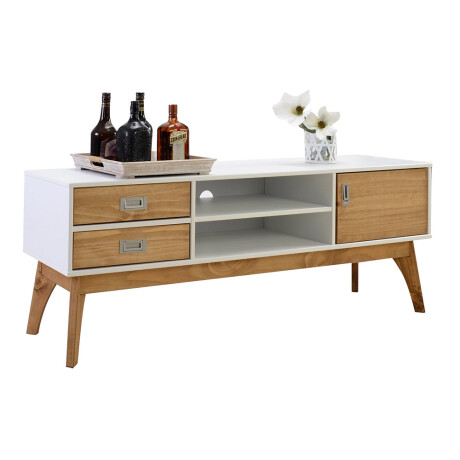 Rack de tv Linea Metro Blanco/Miel
